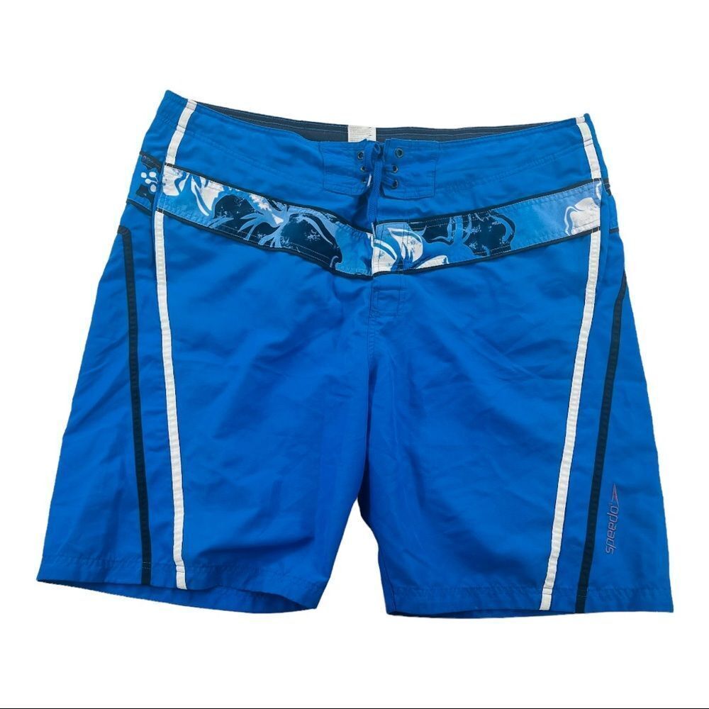 Speedo Mens Speedo Swim Trunks Blue with Drawstring size XL (10134)